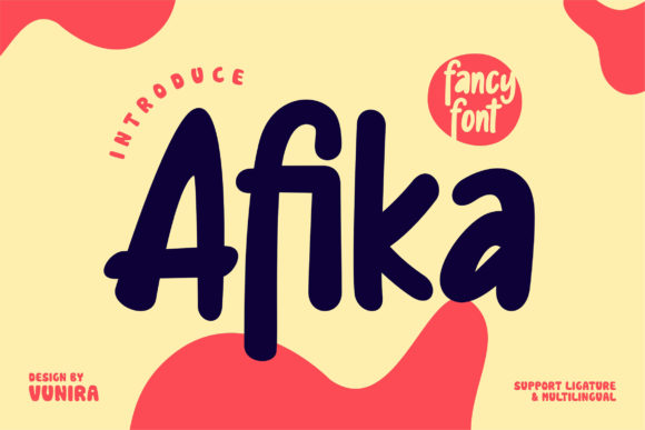 Afika, a Playful Display Font Full of Joy