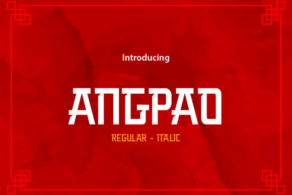 Angpao: A Display Font That Celebrates Abstract Shapes
