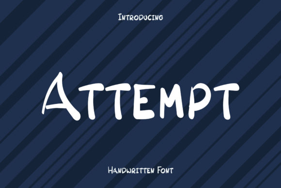 Attempt Font: A Quirky Display Typeface for Web Designers