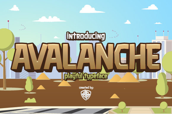 Avalanche: A Playful Display Font for Bold Web Design