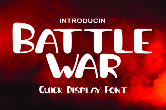 Battle War: A Bold Display Font for Digital Creators