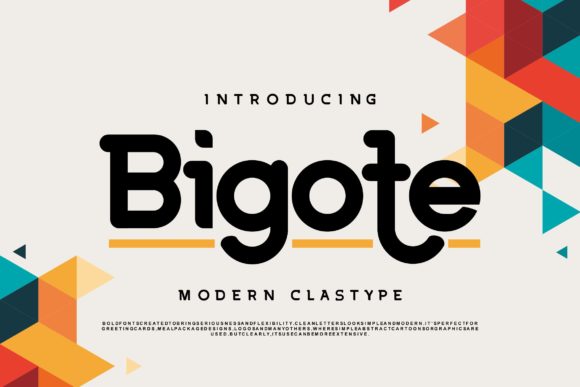 Bigote Font: A Neat Display Typeface for Makers