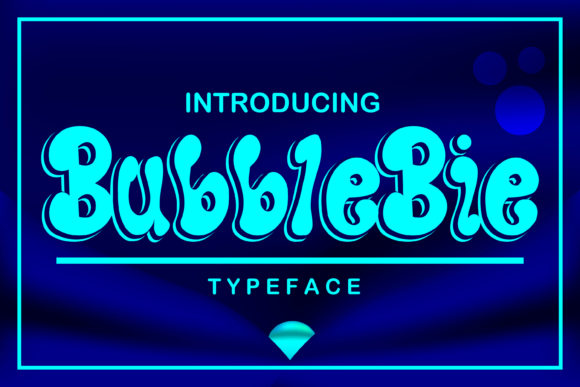 Bubblebie: A Playful Display Font for Digital Creators