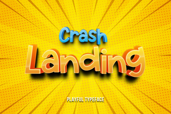 Crash Landing: A Bold Display Font for Memorable Branding
