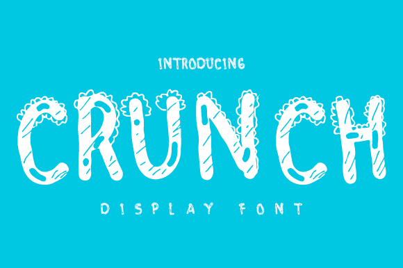 Crunch: A Bold Display Font with Raw Authenticity