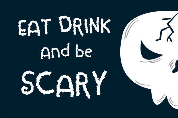 Eat Drink and Be Scary: A Quirky Display Font for Creative Brands