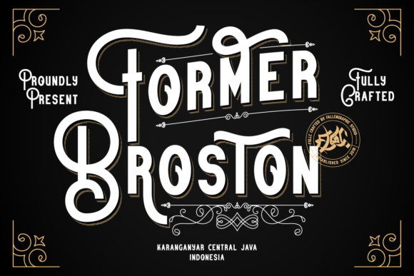 Former Broston: A Bold Display Font for Memorable Business Branding