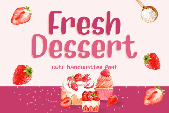 Fresh Dessert Font: A Chunky Display Typeface with Charm