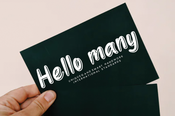 Hello Many: A Flowing Display Font for Campaign Creators