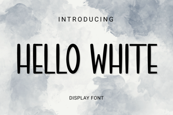 Hello White Font: A Simple Display Typeface for Consistent Branding