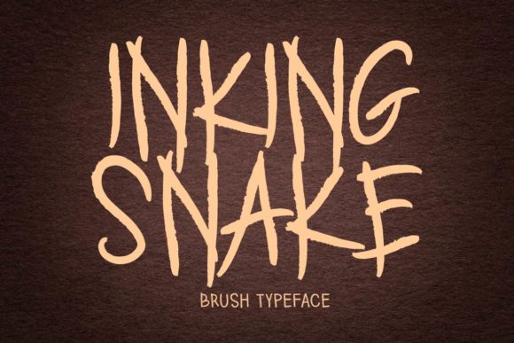 Inking Snake: A Quirky Display Typeface That Brings Handmade Products to Life