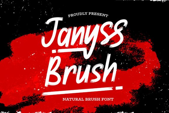 Janyss Brush: A Natural Brush Font for Editorial Design