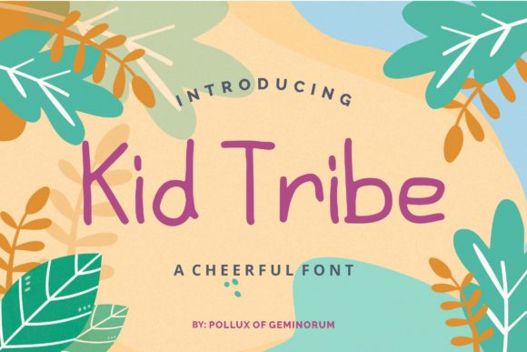 Kid Tribe: A Neat Lettered Display Font for Friendly Branding