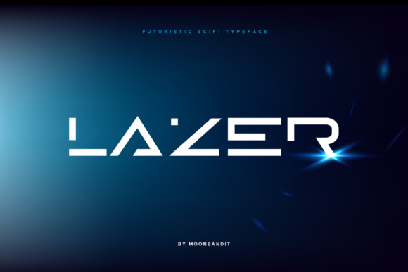 Lazer: A Sharp Display Font for Minimalist Branding