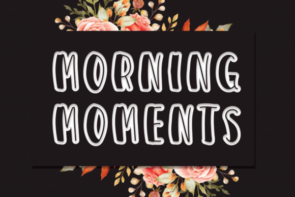 Morning Moments: A Joyful Display Font for Web Design