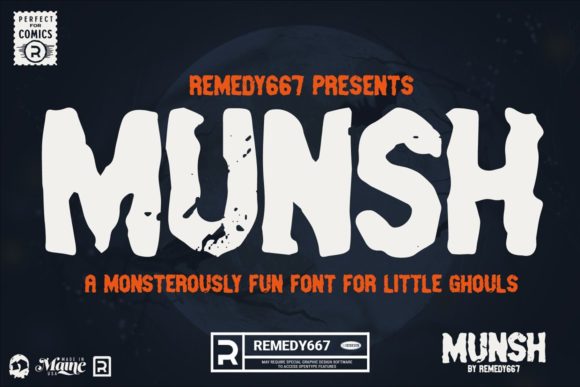 Munsh: A Bold Display Font for Standout Branding