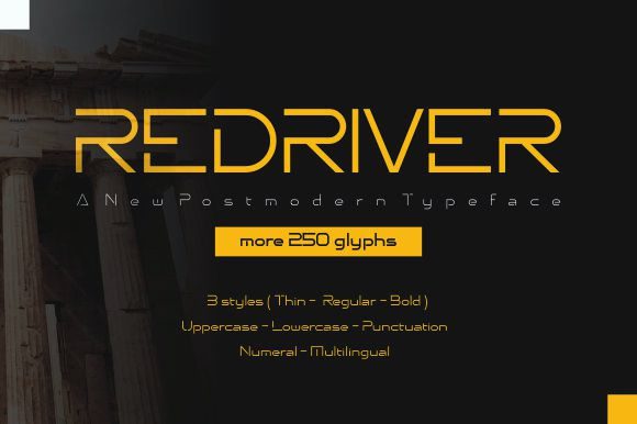 Redriver: A Futuristic Display Font for Bold Digital Campaigns