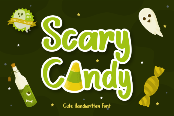 Scary Candy: A Playful Display Font for Editorial Design