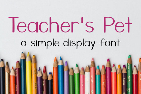 Teacher’s Pet: A Neat Lettered Display Font for Web Designers