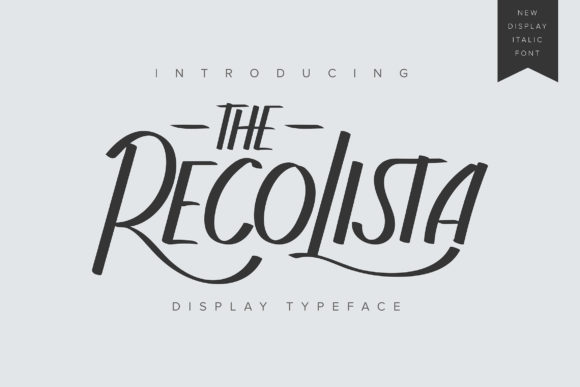 The Recolista: A Magical Display Font for Standout Branding