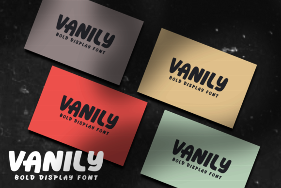 Vanily: A Bold and Neat Lettered Display Font